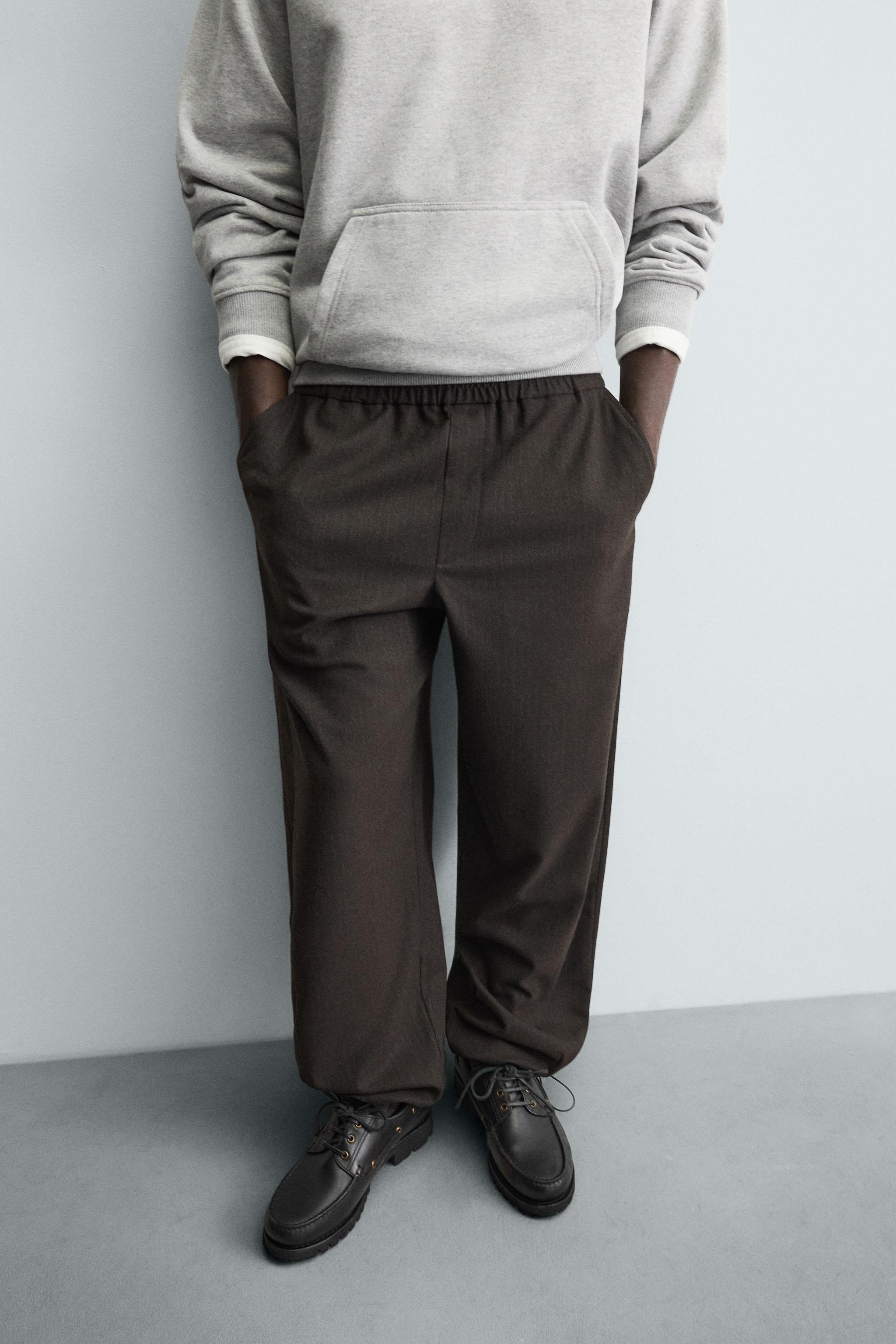 PANTALON RELAXED FIT TEXTURÉ